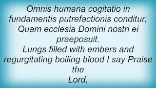 Deathspell Omega - First Prayer Lyrics