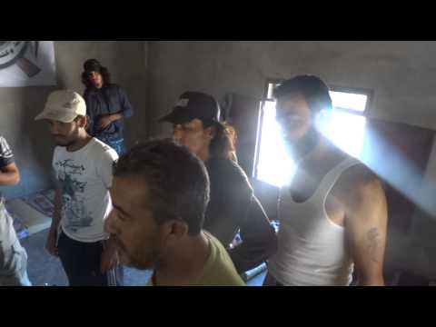 جولة لرئيس هيئة أركان الجيش الحر العميد عبد الإله البشير لأحد مقرات الجيش الحر على إحدى الجبهات في ريف حماة