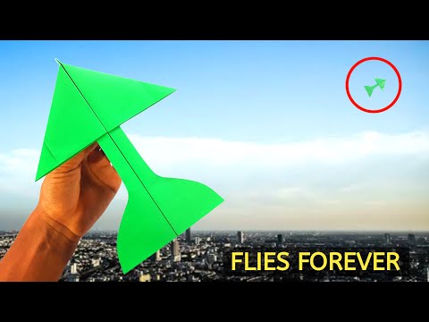 How to fold a PAPER AIRPLANE THAT FLIES forever