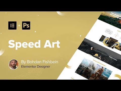 Web Design Speed Art #3 - Travel Site (#Elementor, #Photoshop)