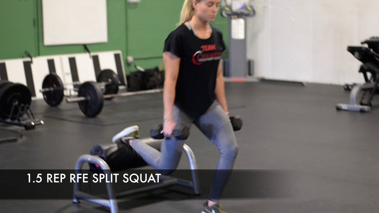 1.5 Rear Foot-Elevated Bulgarian Split Squat
