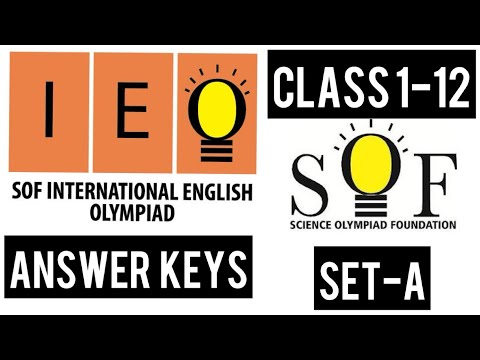 Sof Olympiad IEO SET-A Answer Keys Release | Official Answer Key 2024 | Level-1