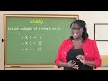 Mathematics Grade 5 Multiples