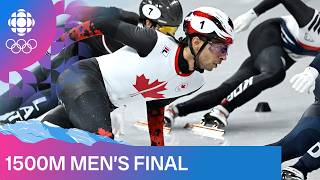 Mens 1500m speed skating final ft William Dandjinou on Day 8 of Milano Cortina 2026