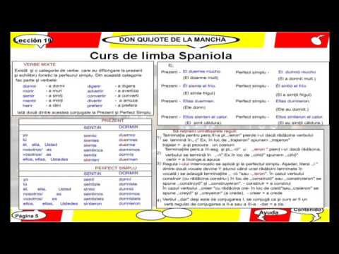 Curs video de limba Spaniola Lectia - 19