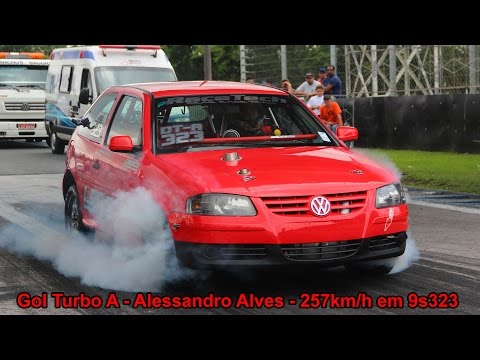 Gol Turbo A - Alessandro Lessan - 257km/h em 9.3s!