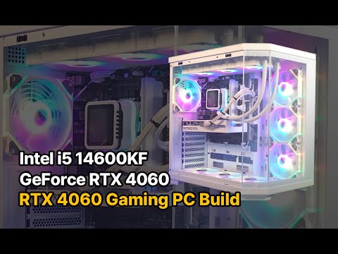 Intel i5 14600KF + GeForce RTX 4060 Gaming PC Build #14600kf #rtx4060 #pcbuild #gamingpc