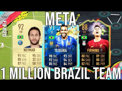 BRAZIL META 1 Million Coin Team To Get Elite & Have Fun - FIFA 20 ULTIMATE TEAM