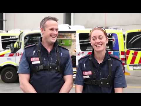 Thumbnail of the video: BEHIND THE SCENES of Paramedics - Mark & Carina, MICA