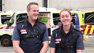 BEHIND THE SCENES of Paramedics - Mark & Carina, MICA