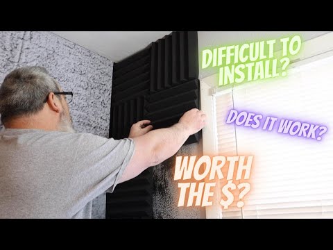 HOW TO INSTALL ACOUSTIC FOAM PANELS | AMAZON ACOUSTIC FOAM PANELS REVIEW