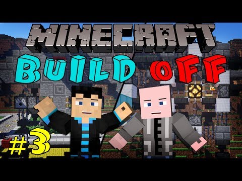 Minecraft: BUILD OFF - #3 - GIANT ROBOTS w/ StrauberryJam & Vasehh