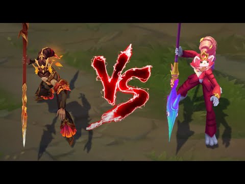 La Ilusion Nidalee VS Kittalee Nidalee Skin Comparison