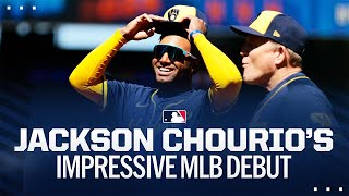 Jackson Chourio DAZZLES in MLB debut!