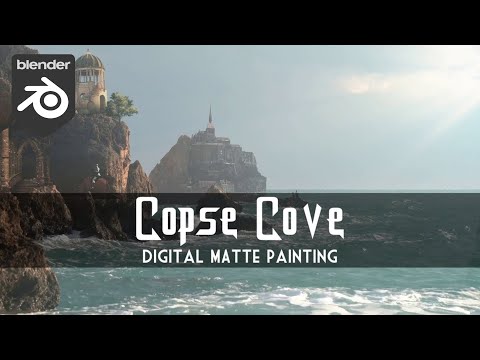 , title : 'Blender Compositing VFX Tutorial : Digital Matte Painting: Copse Cove [Node Editor]'