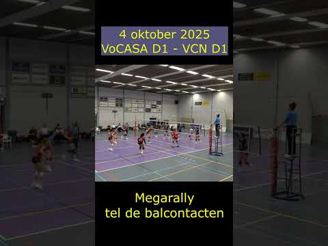 Megarally Vocasa Dames 1 tegen VCN D1. Tel de balcontacten
