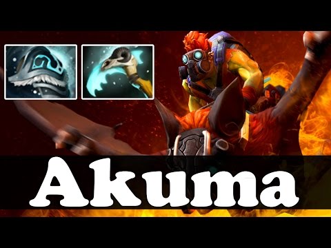 Akuma Plays Batrider WITH SHIVA'S GUARD AND SCYTHE OF VYSE - 6800 MMR - Dota 2