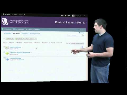 Desire2learn V10 Eportfolio Overview