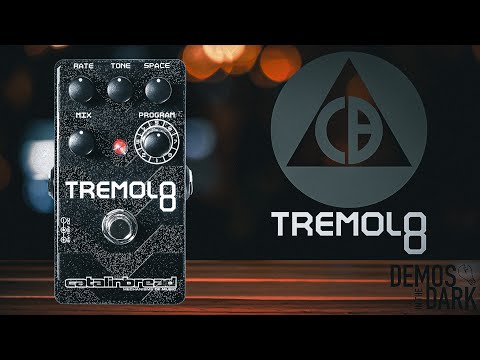 Catalinbread Tremolo 8 Guitar Effects Pedal with 9V DC Center Negative Power Supply (Black)