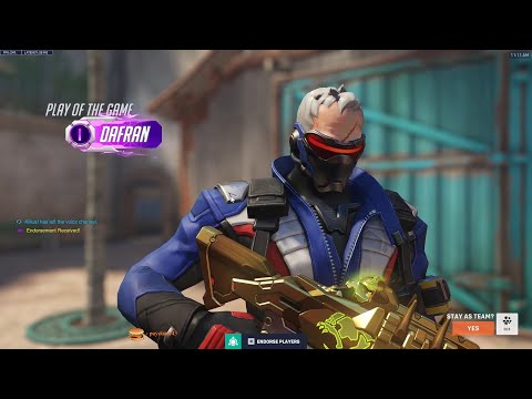 POTG! THE BEST SOLDIER 76 IN THE WORLD - DAFRAN! SOLDIER 76 OVERWATCH 2 SEASON 19 GAMEPLAY