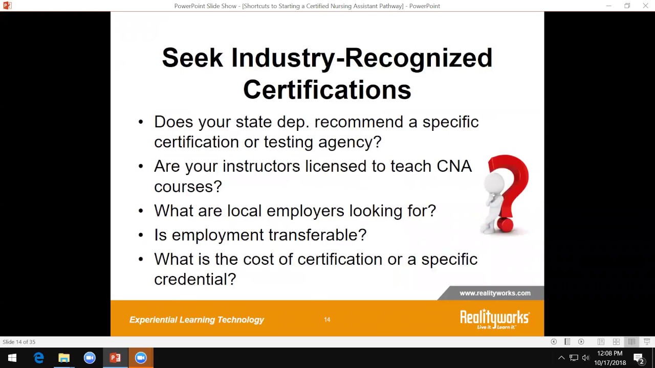 Shortcuts to Starting a CNA Pathway Program