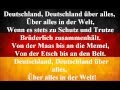 German National Anthem - Deutschland Uber ...