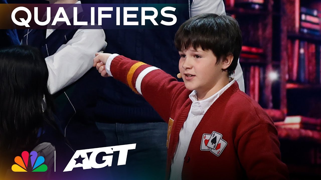10-year-old Ryland performs mind-blowing MAGIC! | Qualifiers | AGT 2023 thumbnail