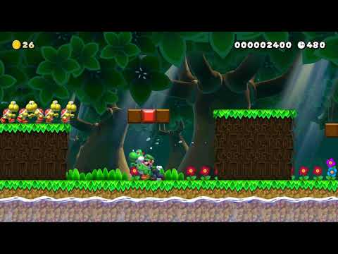 SMW Yoshi island 2 NSMBU Style! - Super Mario Maker 2 - Course World Gameplay