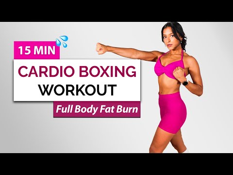 15 Min CARDIO BOXING Workout 🥊 | Full Body Fat Burn, Weight Loss, No Equipment