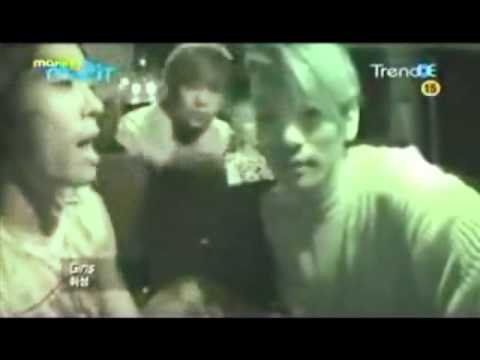 100814 JongKey - and Onew? - singing Girls at The Muzit making