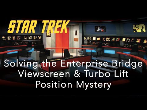 The Mystery of the Original Bridge Viewscreen & Turbo Lift Positions Solved
