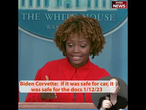 Biden Corvette: if it was safe for car, it was safe for the classified documents