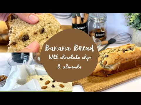 Banana Bread with Chocolate Chips & Almonds | Javeria’s Journey | Food Recipe
