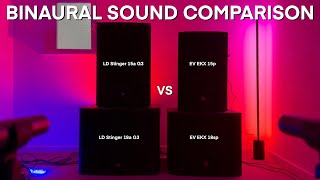 Video thumbnail for LD Systems Stinger 15a g3 + 18a g3 vs Electro Voice EKX 15p + EKX 18sp by JBL Partyboxes