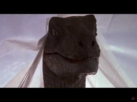 Jurassic Park T-Rex vs Raptors Scene In Forward And Reverse.