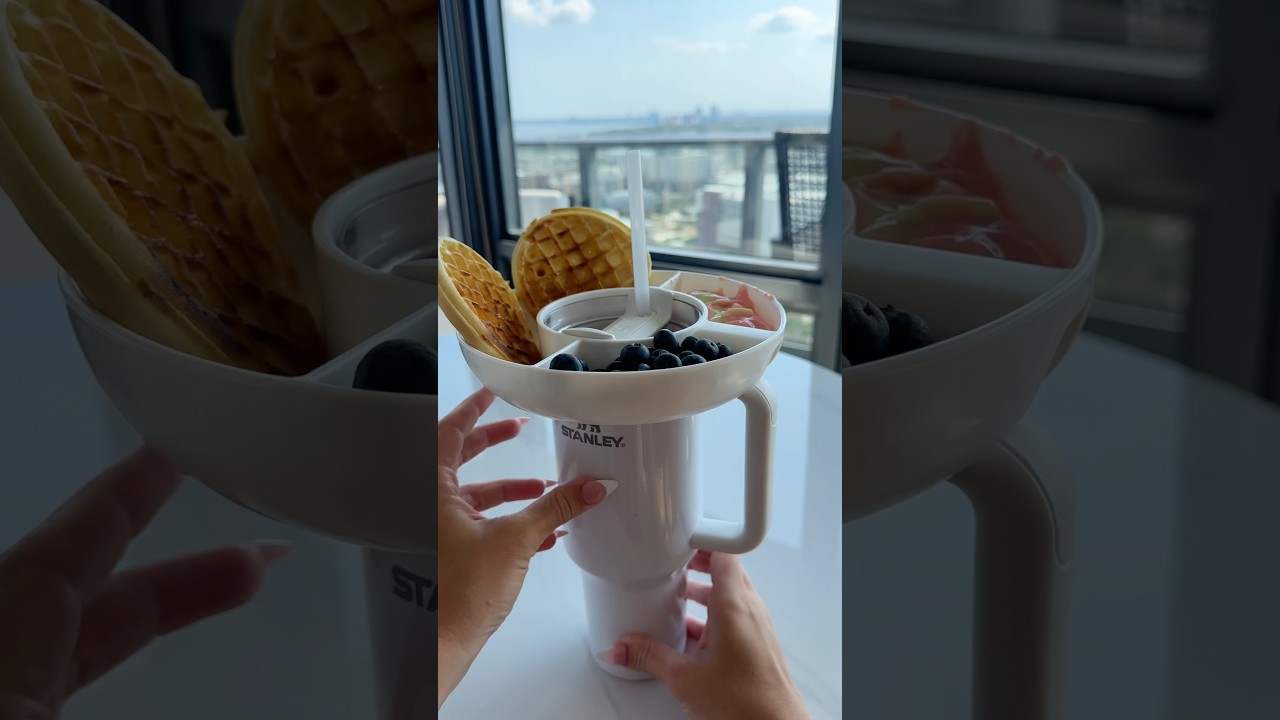 *ASMR* BREAKFAST STANLEY RESTOCK! #asmr #restock #kitchen #kitchenrestock #breakfast #stanleytumbler