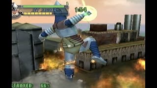 100% BUILDINGS DESTROYED JET JAGUAR EARTHQUAKE ATTACK | Godzilla: Save the Earth (Xbox)