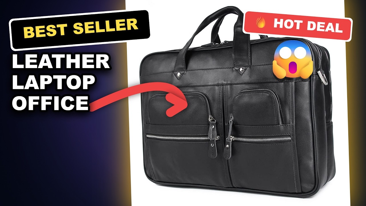Leather Laptop Office Men Briefcase Business Travel Messenger Bags Portfolio Review: Comfortable Exp