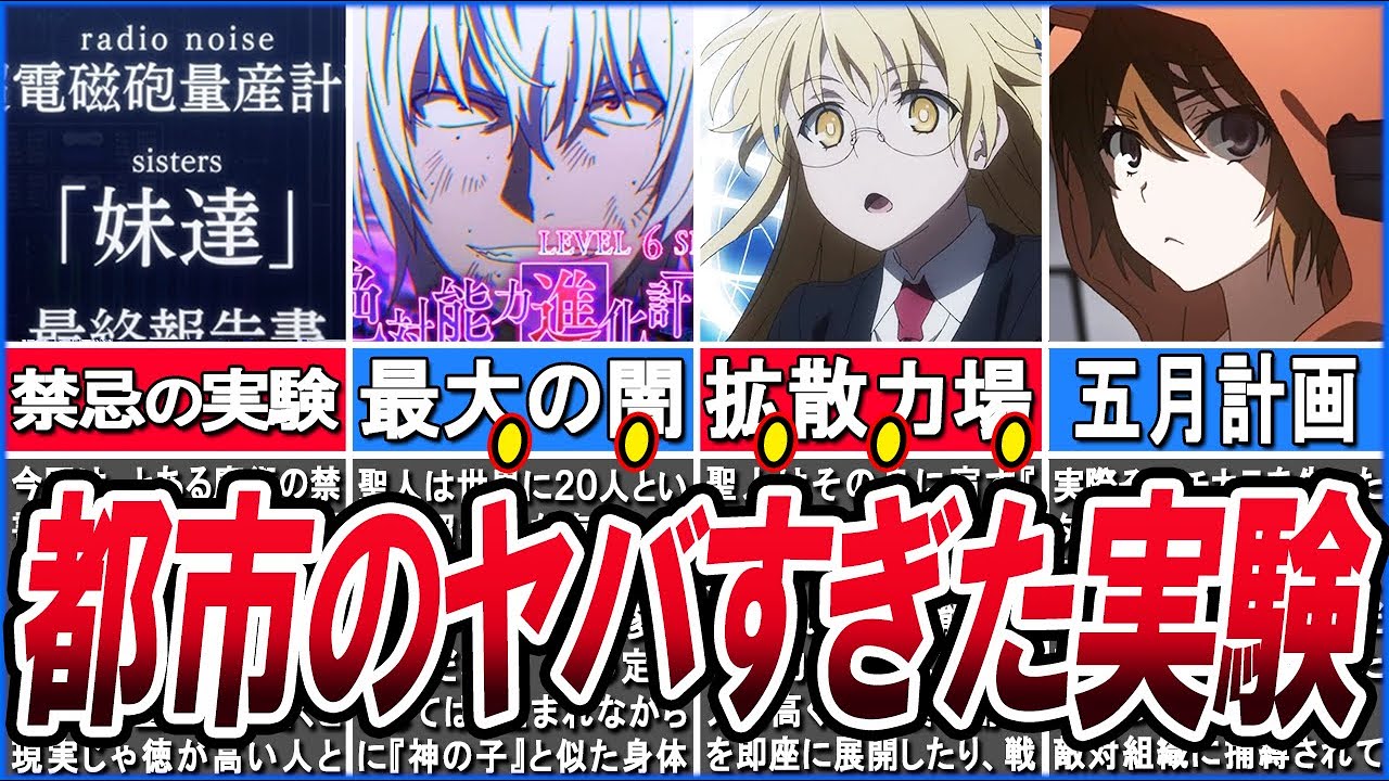 【とある魔術の禁書目録】尊厳破壊！学園都市のヤバすぎる研究について徹底解説！！