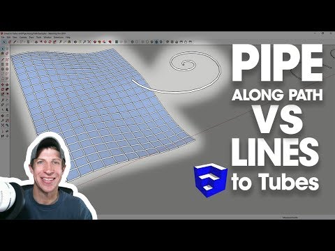 Pipe Along Path VS Lines to Tubes - Which Tube Creation Extension for SketchUp?