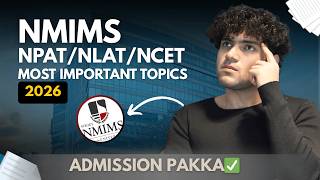 NMIMS Npat/Nlat/Ncet Most Important topics for 2026 | Nmims Mumbai | Harshit Chauhan