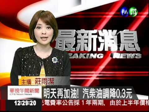 明天再加油! 汽柴油調降0.3元