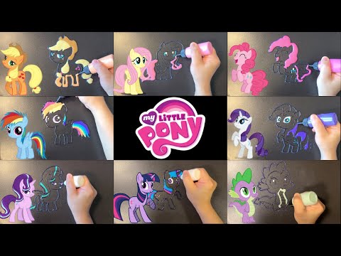 (MLP) My Little Pony making pancake art 마이리틀포니 팬케이크 만들기