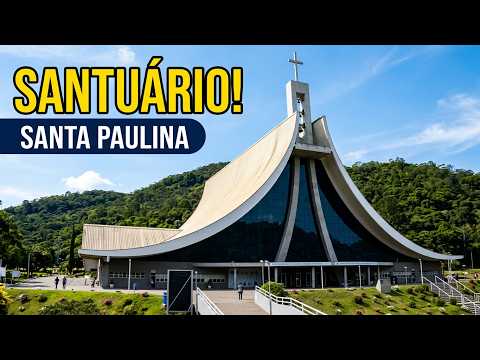 SANTUÁRIO SANTA PAULINA EM NOVA TRENTO SC E VISITAMOS A CASA ONDE ELA VIVEU(IMAGENS DRONE)