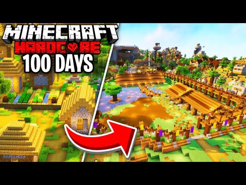 Hardcore Minecraft: Surviving 100 Days in Infinite Village