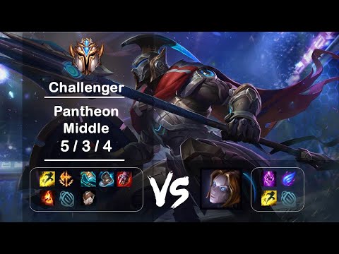 KR Challenger Replays Middle Pantheon vs Orianna Ep.2504