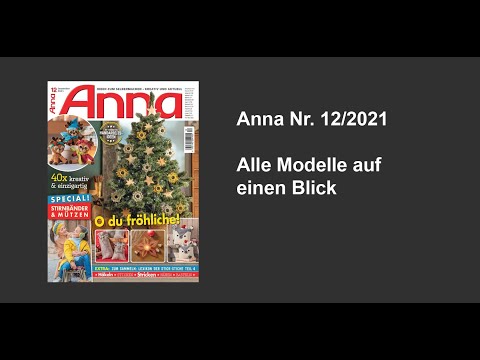 Zeitschrift Anna Nr. 12/2021 - Alle Modelle auf einen Blick