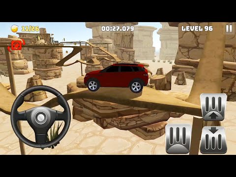 Level 96 is Impossible on Mountain Climb 4x4 - Red Suv and Green Hummer Android Gameplay