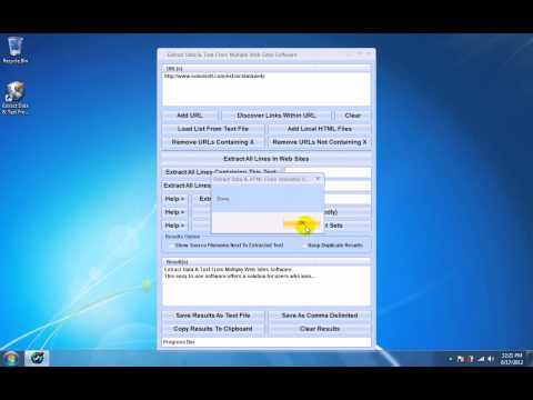 Extract Data & Text From Multiple Web Sites Software