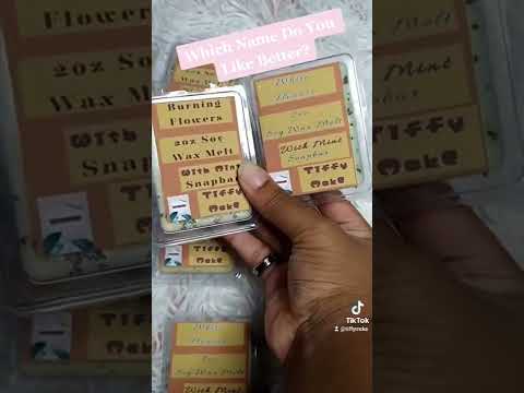 Showcasing My Clamshell Wax Melts With Hashtag No Fliter